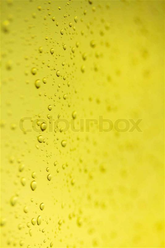 Water drops on beer background, stock photo
