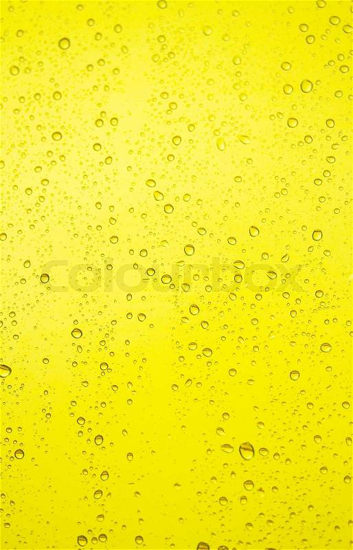 Water drops on beer background, stock photo