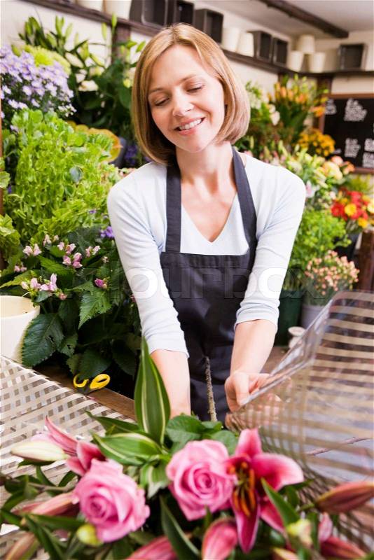 Stock image of \'shop, sales assistant, owner\'