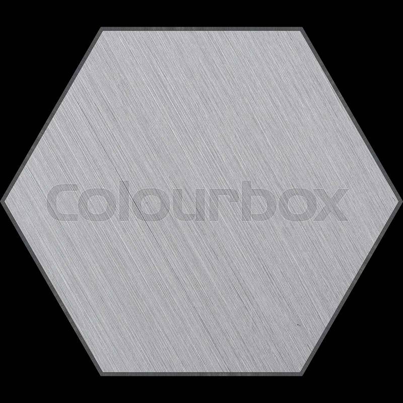 Part of Hexagonal Aluminum Panels set, which includes 14 unique panels that fit together perfectly to form a huge high-detail image, stock photo