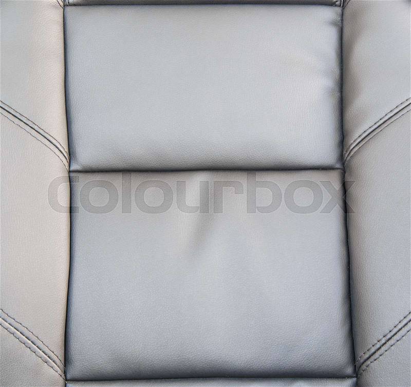 Black upholstery leather pattern background, stock photo