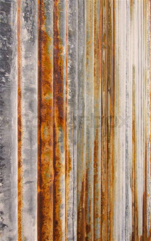 Rust texture zinc wall for background, stock photo