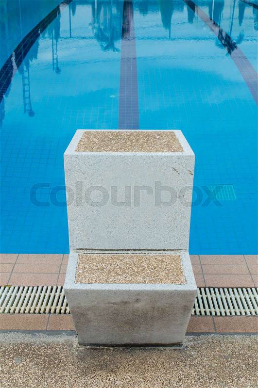 Swimming pool at sport center, stock photo