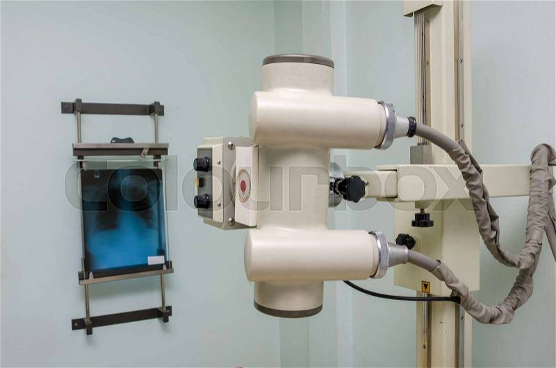 X-ray machine in hospital, stock photo