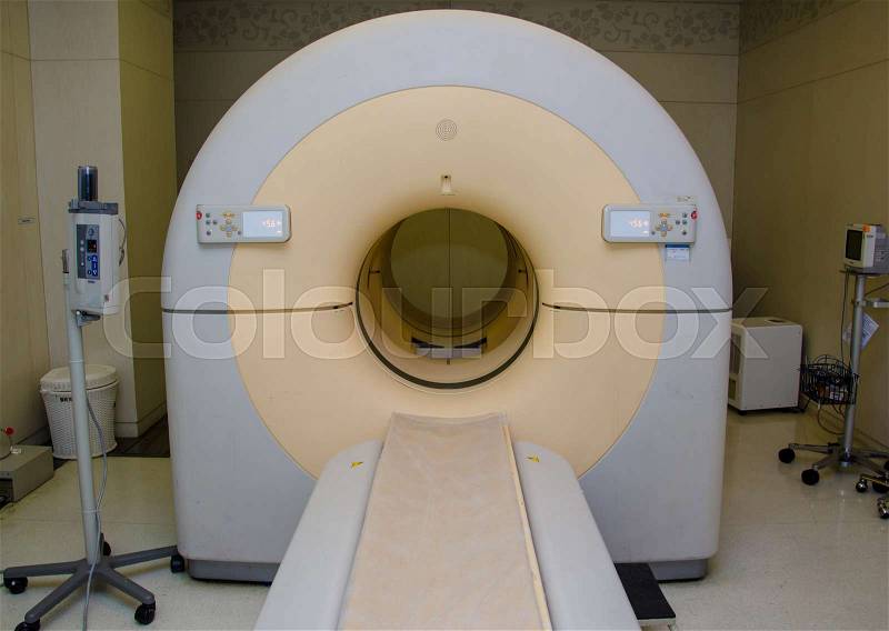 Sophisticated MRI Scanner at hospital, stock photo