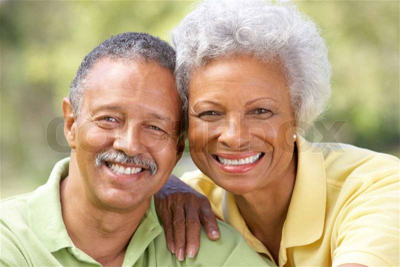 Portrait Of Senior Couple In Park, stock photo