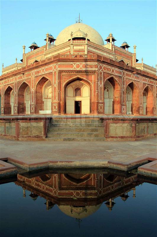 Humayun\'s Tomb, the Mausoleum of Mughal Emperor Humayun, New Delhi, India, stock photo