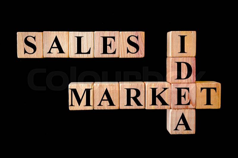 Sales Market Idea.Business Sales concept image, stock photo