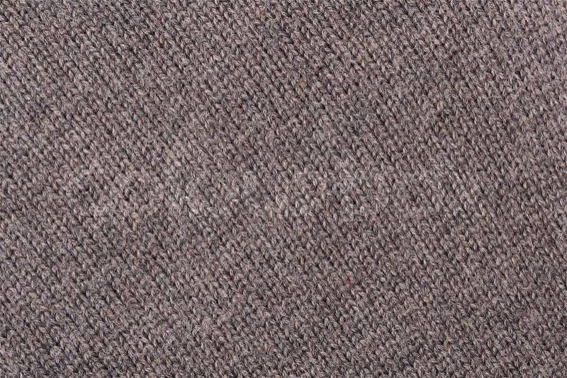 Brown cotton texture. Clothes background, stock photo