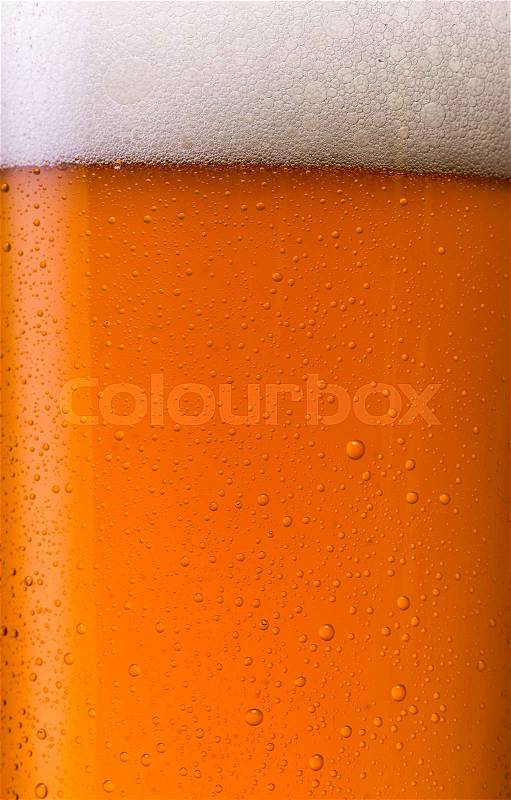 A beer with dew drops background. Taken in Studio with a 5D mark III, stock photo