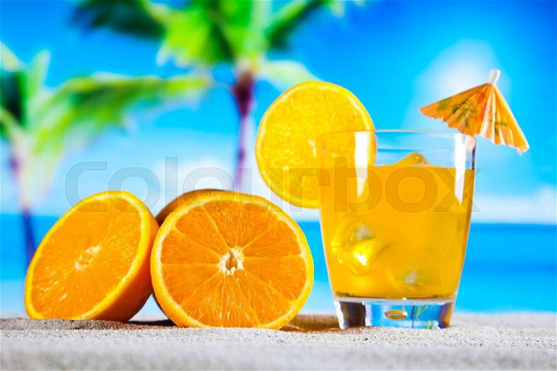 Exotic alcohol drinks, natural colorful tone, stock photo