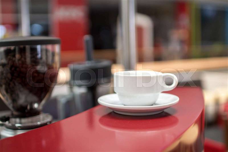 Part of coffee shop, stock photo