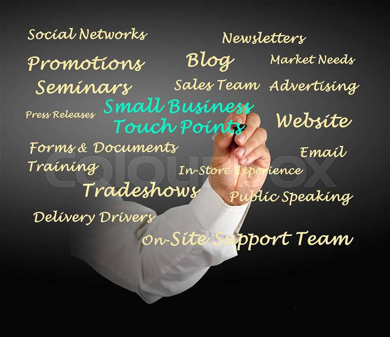 Small Business Touch Points , stock photo