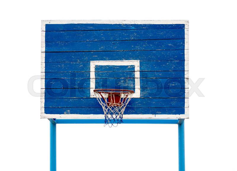 Wooden board for basketball in the street, stock photo