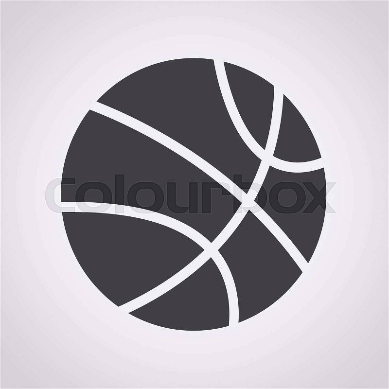 Basketball icon, vector