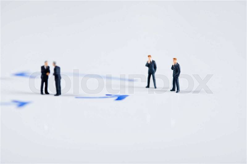 Business people isolated on white background, stock photo