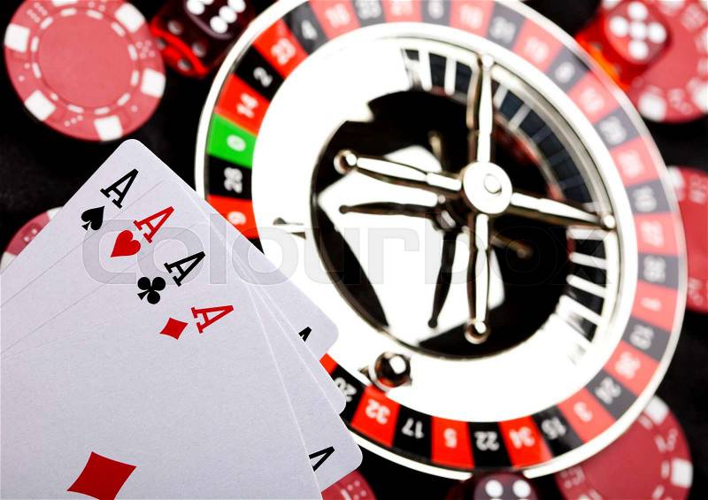 Roulette, ambient light saturated theme, stock photo
