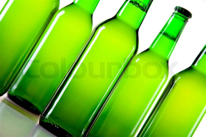Still life with beer, bright vibrant alcohol theme, stock photo