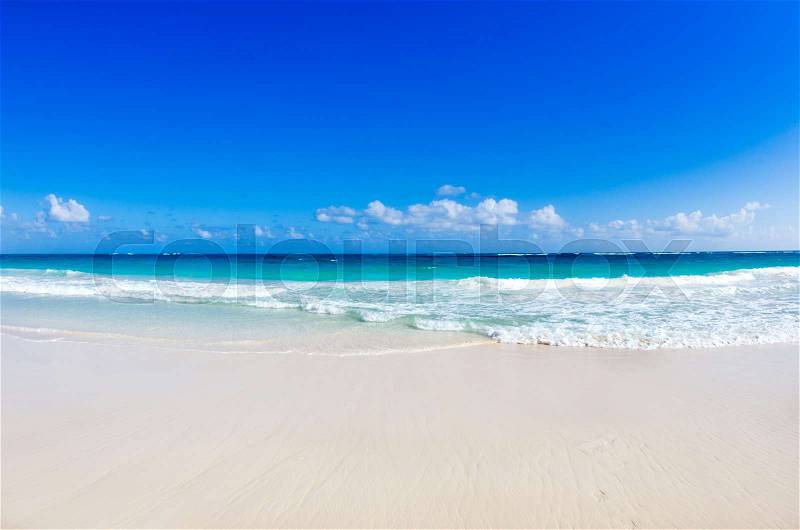 Beach and beautiful tropical sea, stock photo