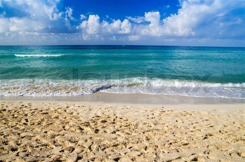 Beach and beautiful tropical sea, stock photo