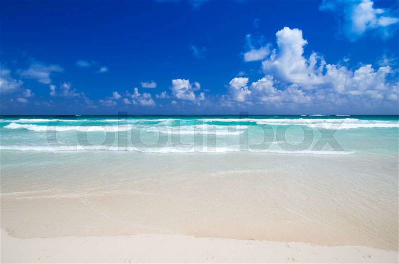 Beautiful beach and tropical sea, stock photo