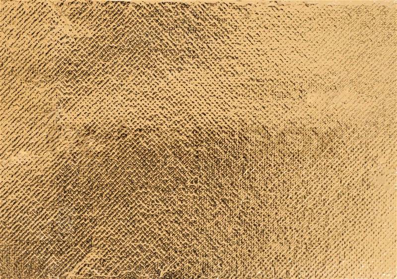 Golden rough wrinkle foil texture, stock photo