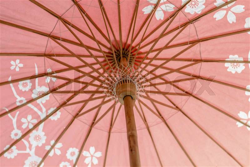 Paper umbrella, stock photo