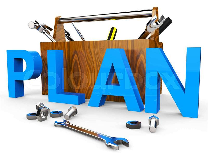 Make A Plan Representing Project Management And Scheme, stock photo