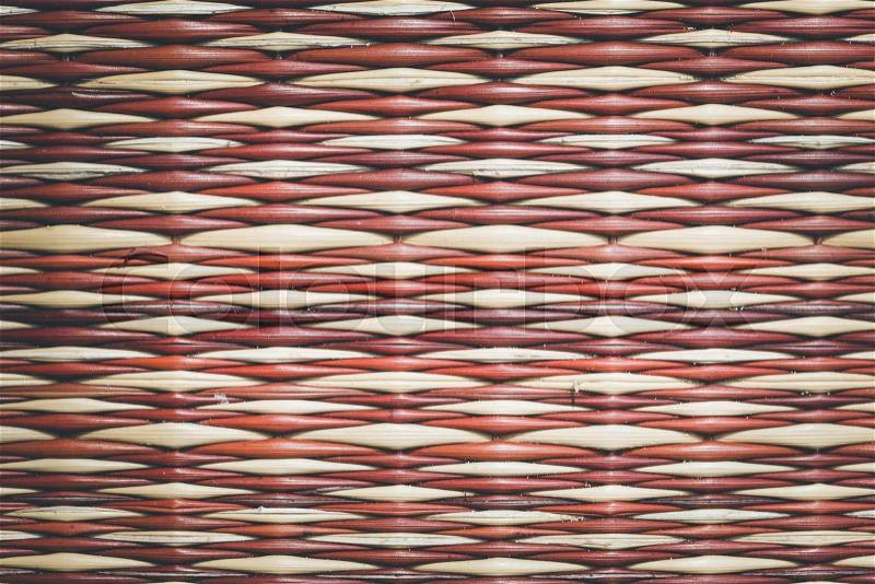 Close up traditional thai nature mat pattern for background, stock photo