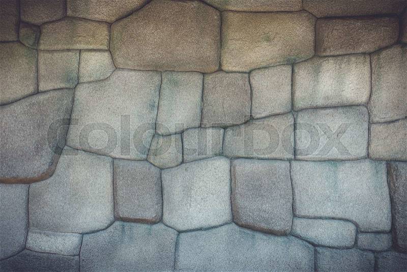 Close up Artificial stone wall texture and background, stock photo