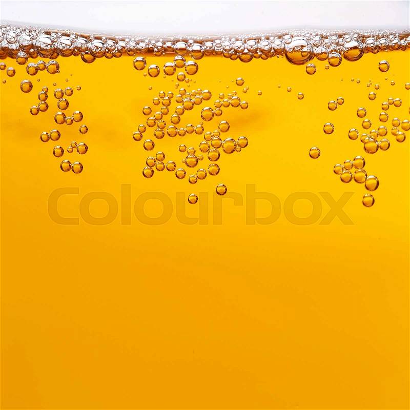 Beer bubbles , stock photo