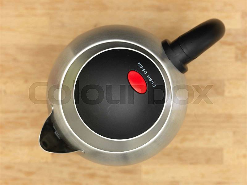 A close up shot of an electric kettle, stock photo