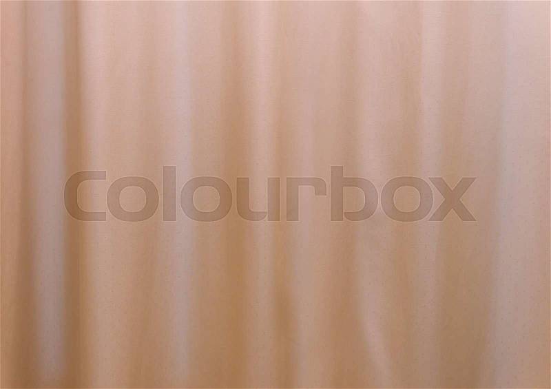 Yellow curtain fabric texture for background, stock photo