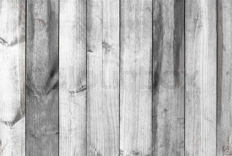 Monochrome wood plank wall texture background, stock photo