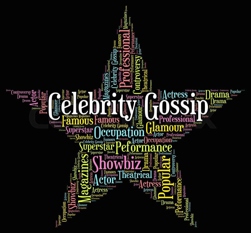 Celebrity Gossip Represents Chat Room And Fame, stock photo