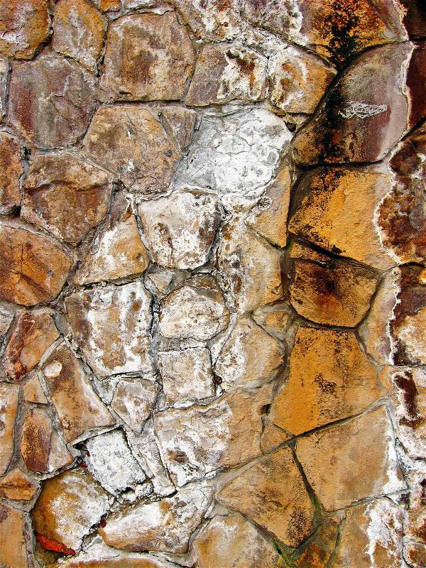 Olden moldy stone wall, stock photo