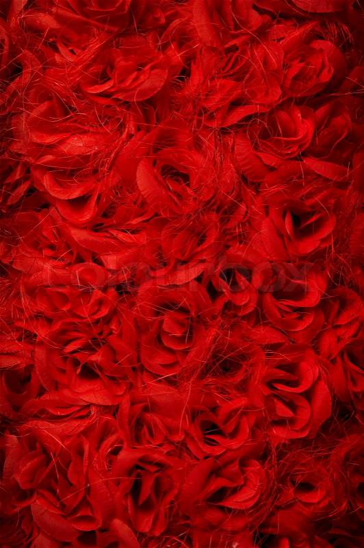 Red roses background, a lot of red flowers, stock photo