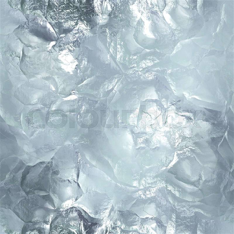 Seamless tileable ice texture. Frozen water. Abstract realistic patterned winter background. Cold material wallpaper. Digital graphic design, stock photo