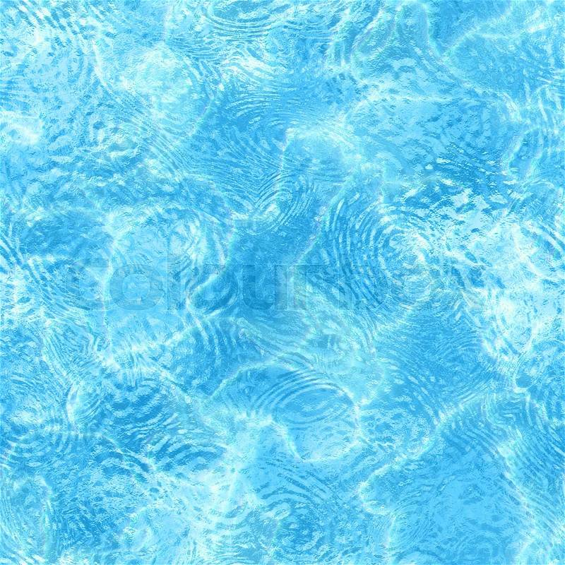 Seamless tileable water texture. Abstract realistic patterned aqua background. Material wallpaper. Digital graphic design, stock photo