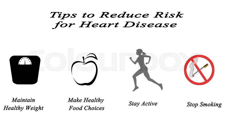Tips to Reduce Risk for Heart Disease , stock photo
