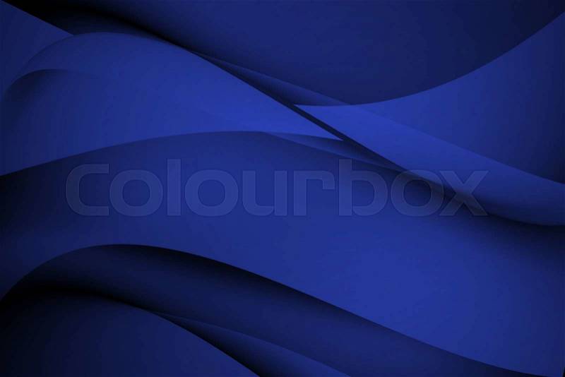 Navy Blue abstract line and curve background, stock photo
