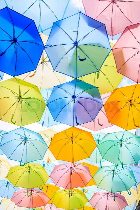 Umbrellas, stock photo