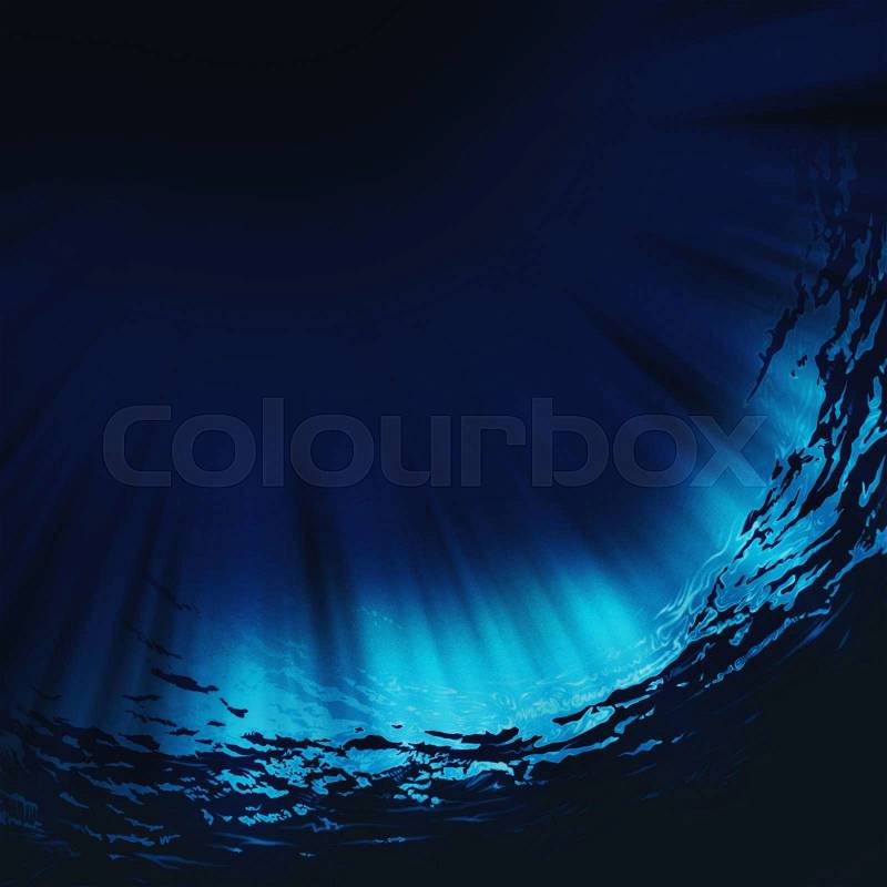 Deep water, abstract natural backgrounds, stock photo
