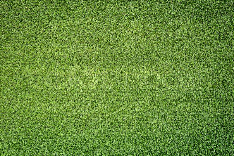 Pattern of green artificial grass for texture and background, stock photo