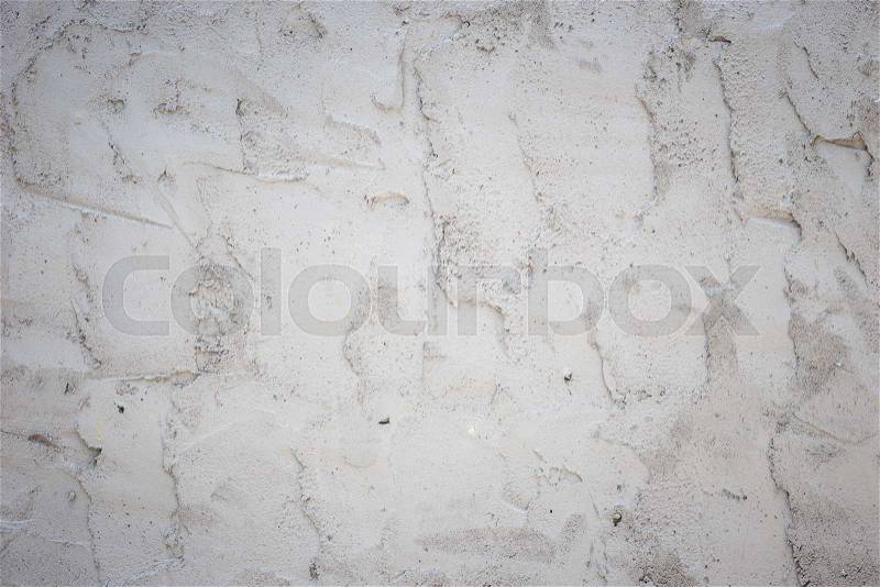 Close up wet grey cement wall texture and background, stock photo