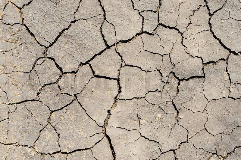 Drought earth as textured background, stock photo