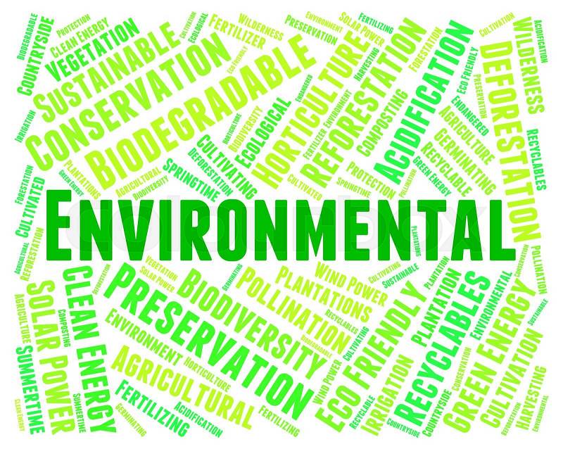 Eco Friendly Shows Environmental Word And Eco-Friendly, stock photo