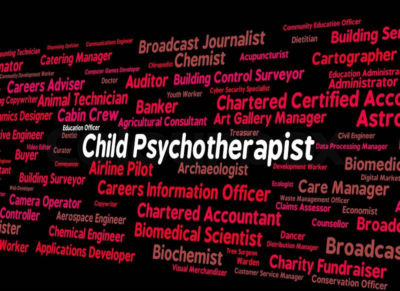 Child Psychotherapist Represents Personality Disorder And Child\'s, stock photo