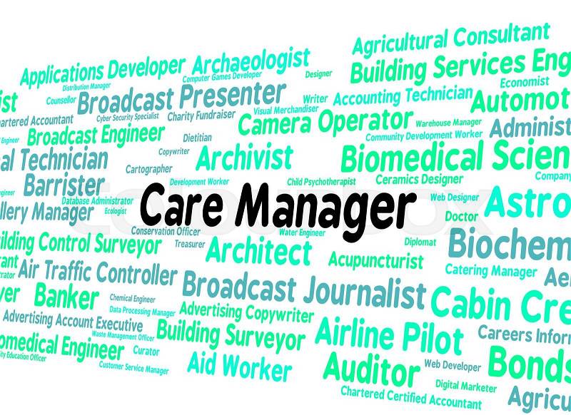Care Manager Represents Work Social And Director, stock photo