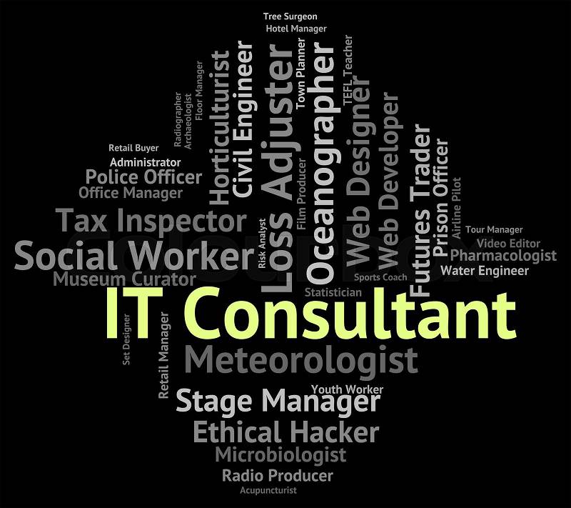Information Technology Representing It Consultant And Communication, stock photo